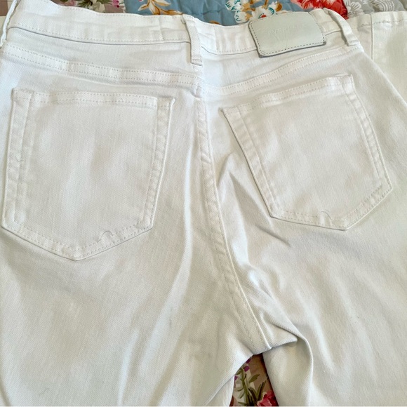 Everlane Authentic Stretch High-Rise Skinny Jeans in White, 26 Ankle - Picture 6 of 6